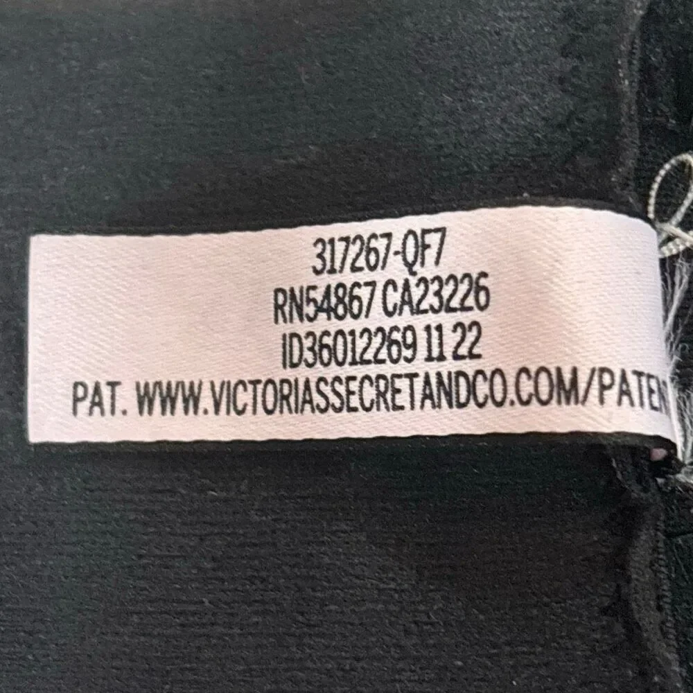 Victorias Secret Dream Angels Heart Embroidery Push Up Bra Sz 38DD - Picture 7 of 7